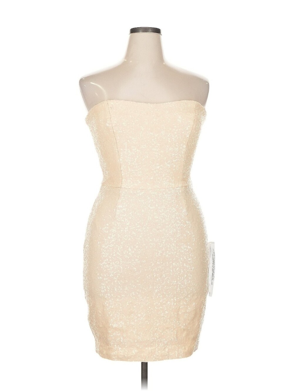 Dress the Population Cindy Ivory Sequin Strapless‎ Dress XL Prom Homecoming Rush